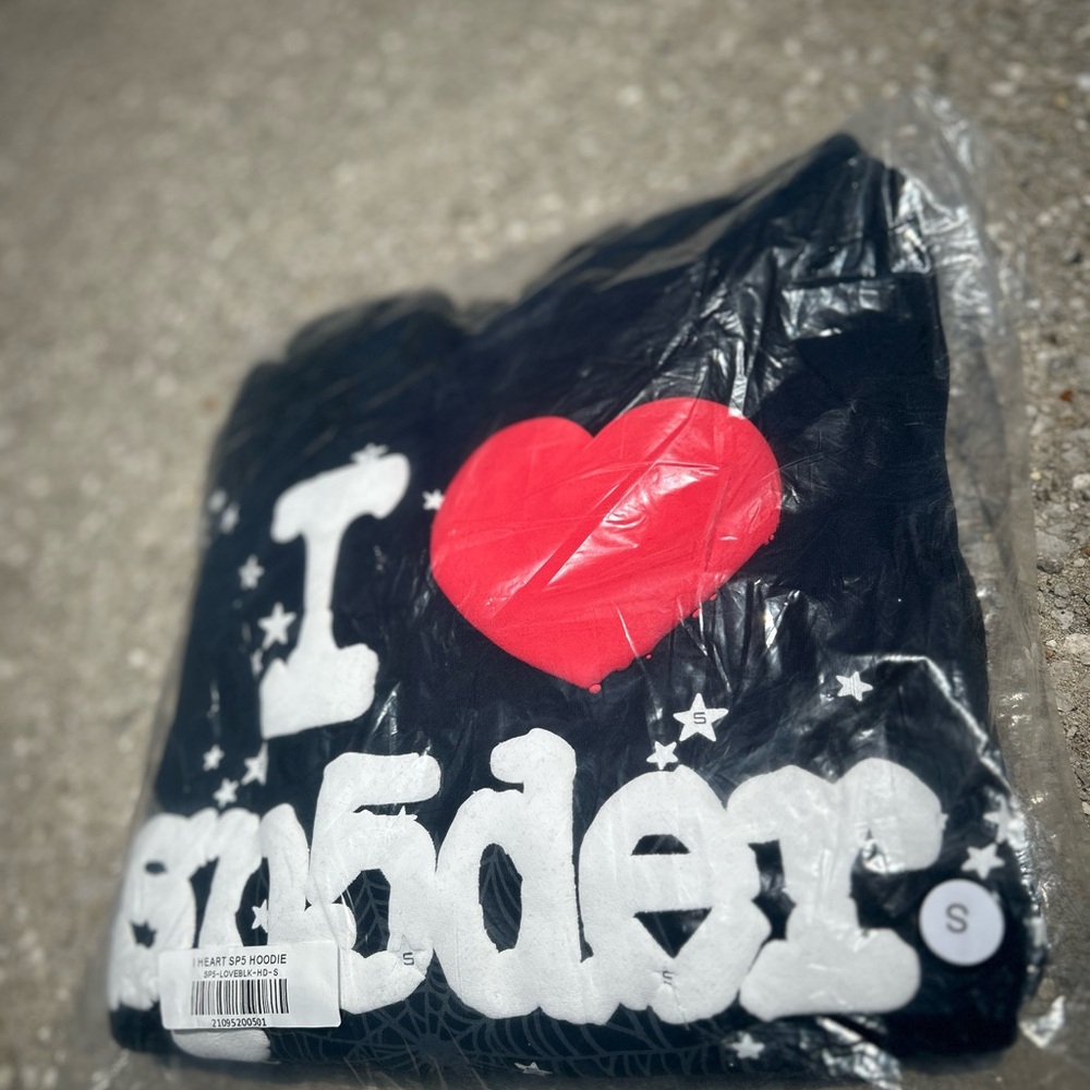 Black and Red Heart Graphic Jacket